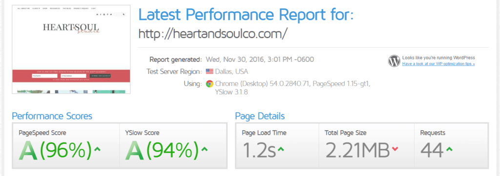 latest-performance-report-for-http-heartandsoulco-com-gtmetrix